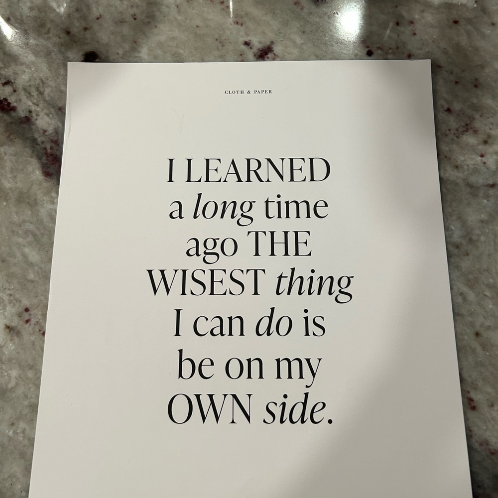 Inspirational Art Print - Black and White